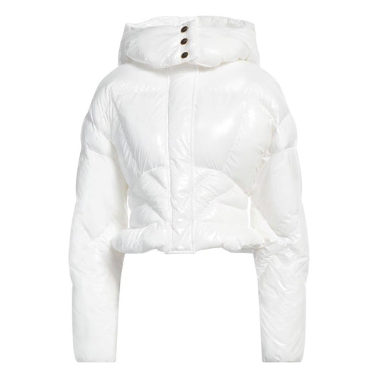 White Polyester Jackets & Coat