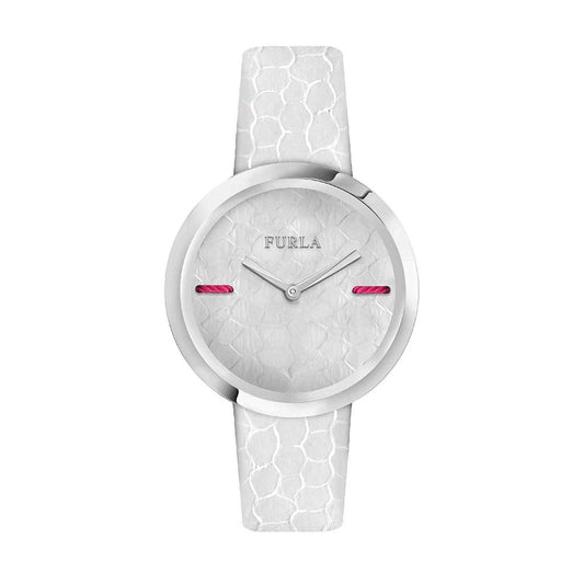 White Leather Watch