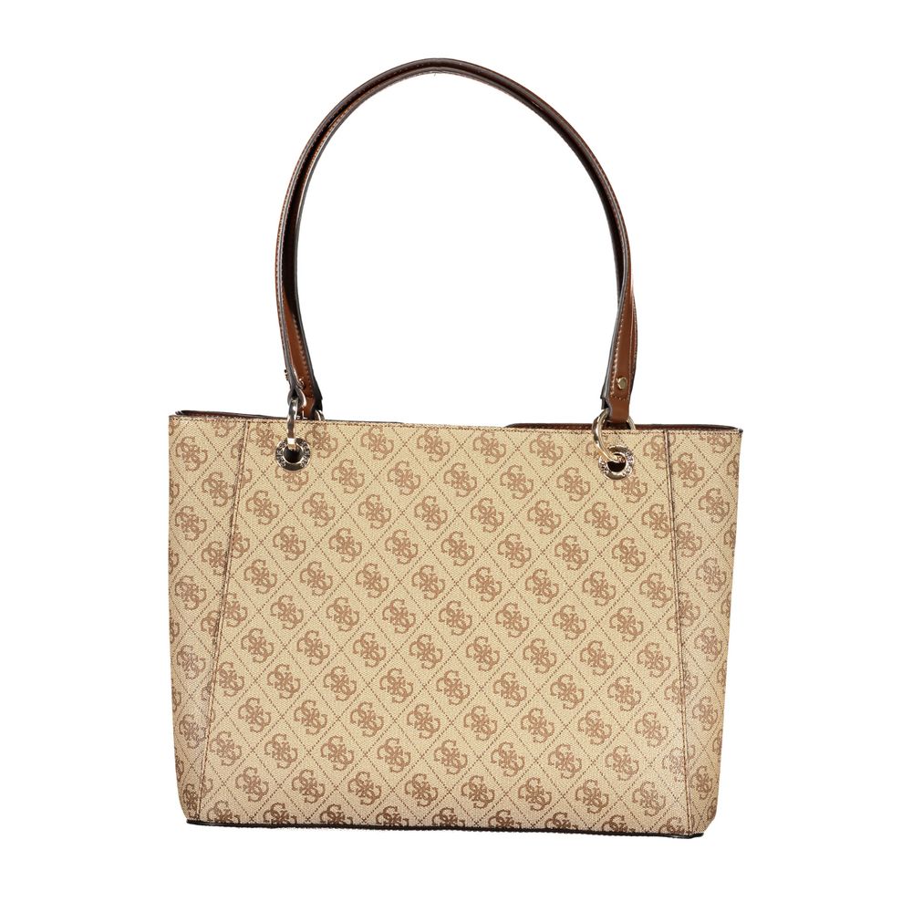 Beige Polyethylene Handbag