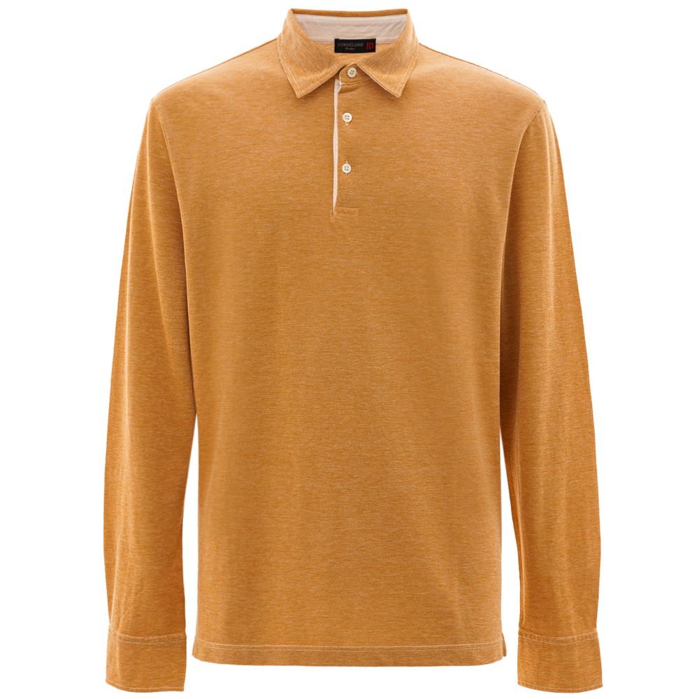 Beige Cotton Polo Shirt