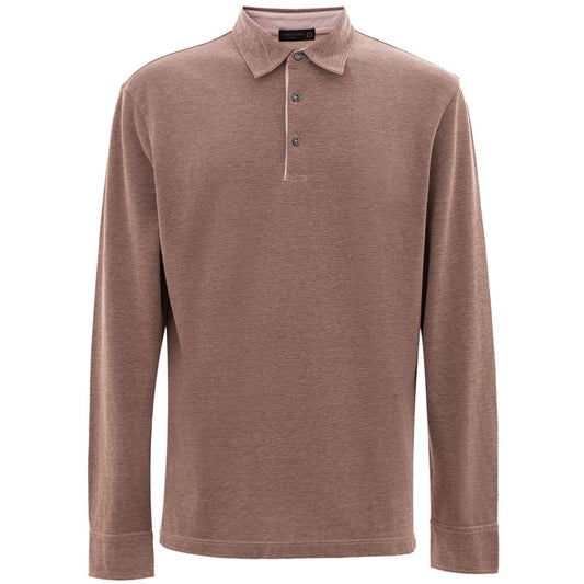 Gray Cotton Polo Shirt