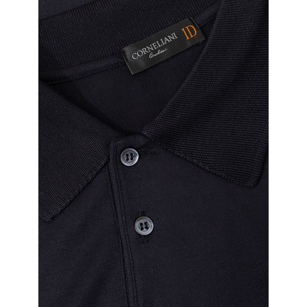 Black Silk Polo Shirt