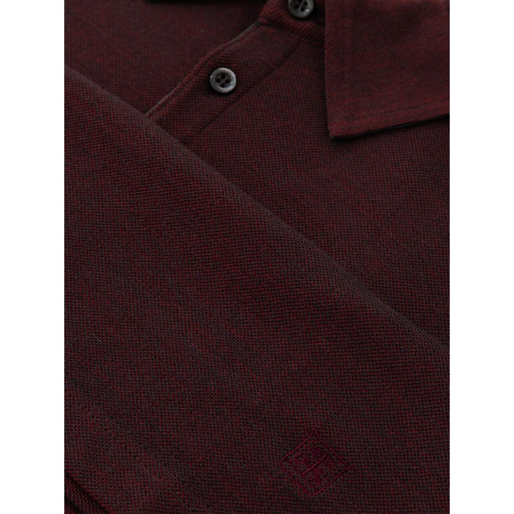 Bordeaux Wool Polo Shirt