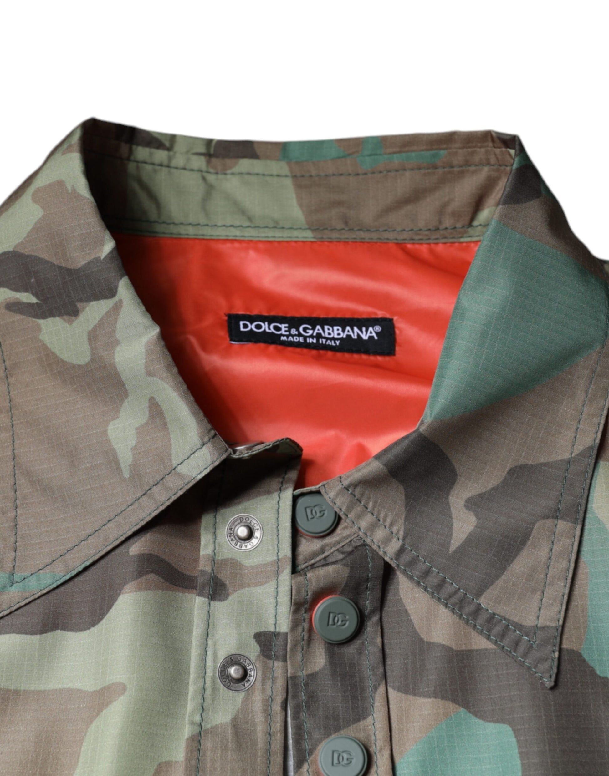 Multicolor Camouflage Button Down Shirt