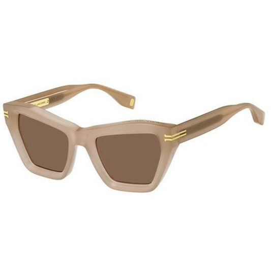 Beige Plastic Sunglasses