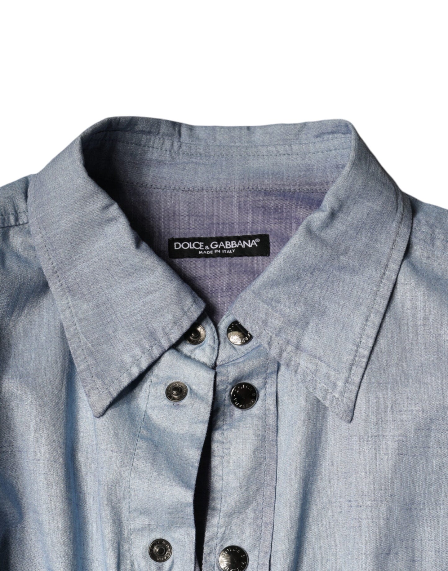 Light Blue Cotton Button Down Casual Shirt