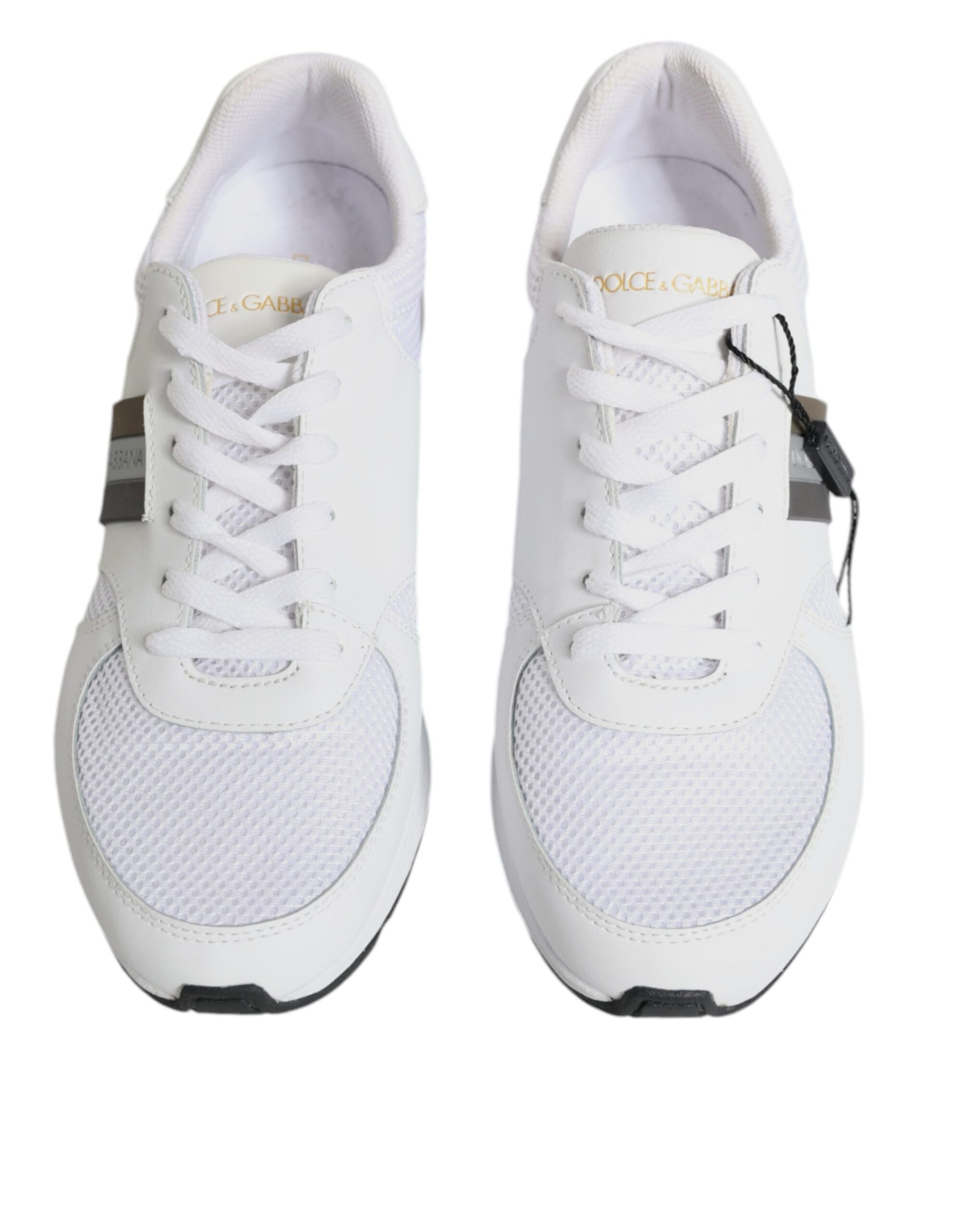 White Logo Leather Casual Sneakers Shoes