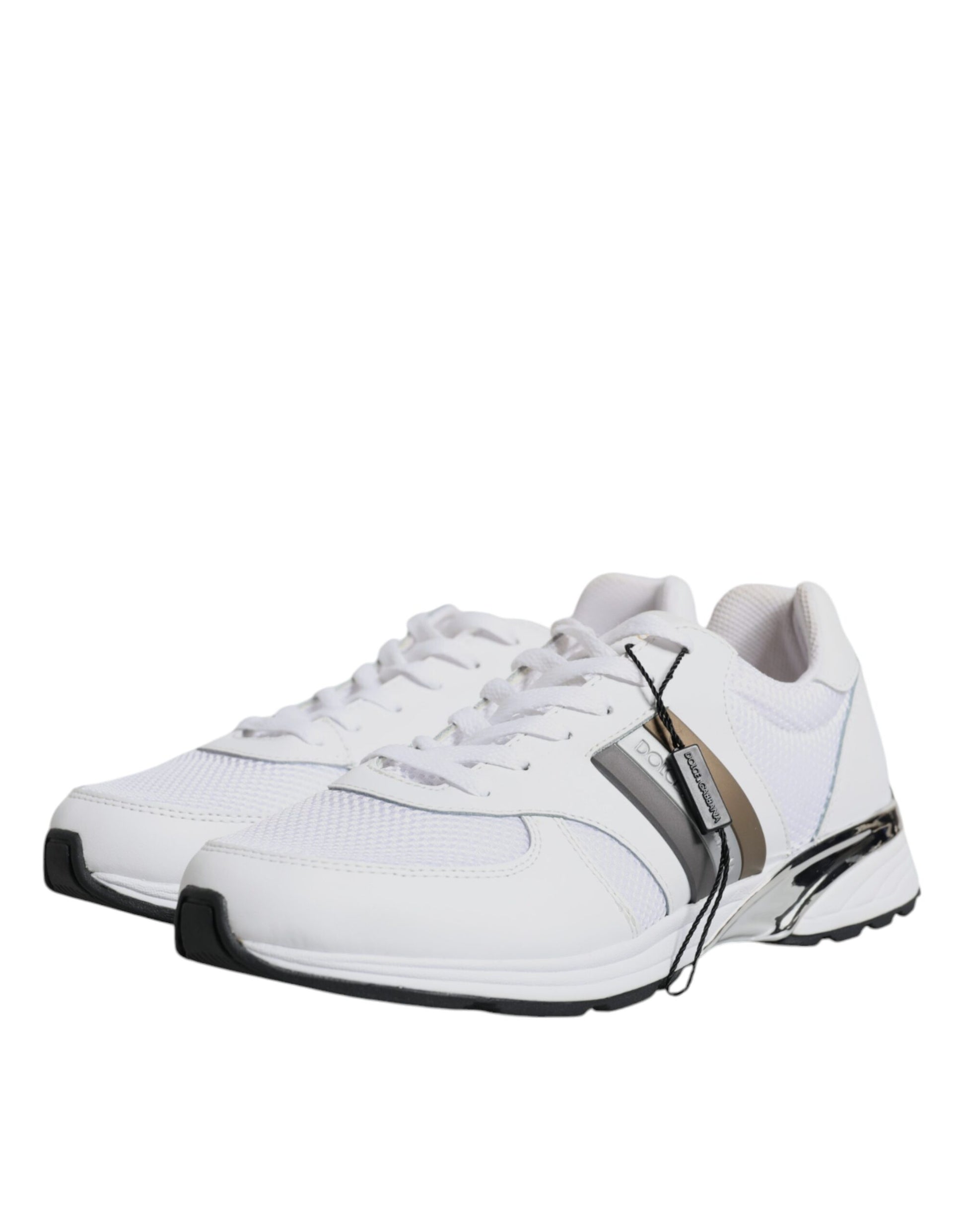 White Logo Leather Casual Sneakers Shoes