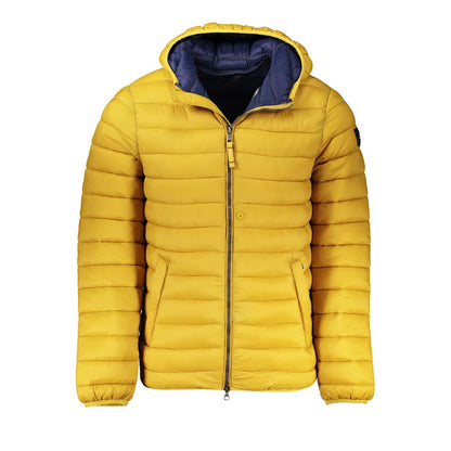 Yellow Polyamide Men Jacket