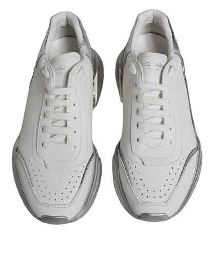 White Silver Daymaster Low Top Sneakers Shoes