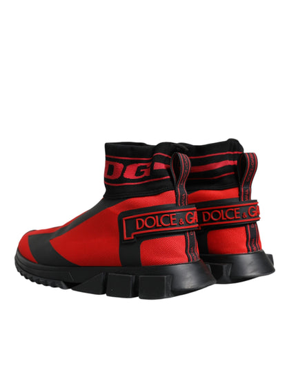 Red Black High Top Sorrento Sneakers Shoes