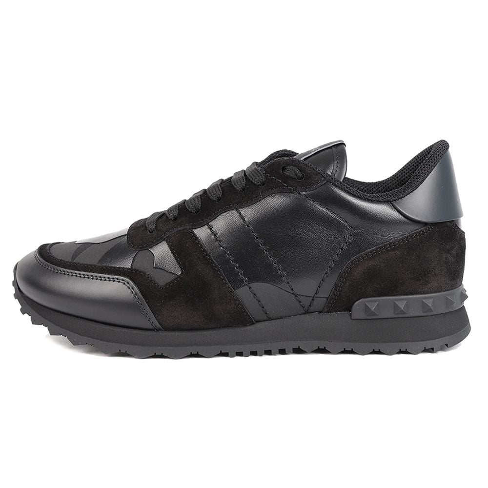 Black Calfskin Men Sneaker