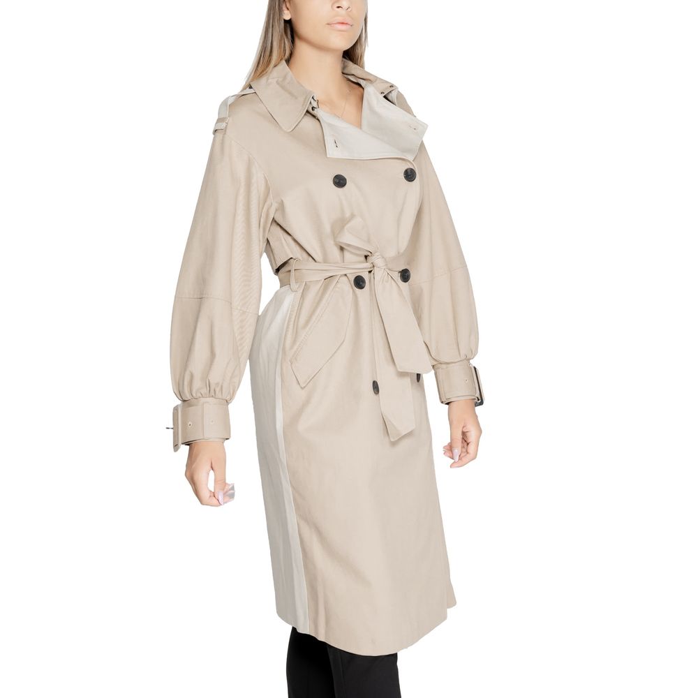 Beige Cotton Jackets & Coat