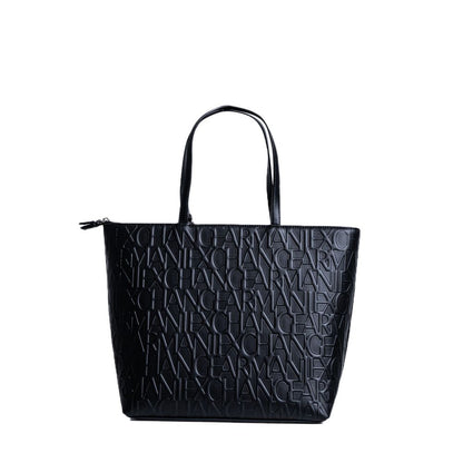 Black Polyester Handbag