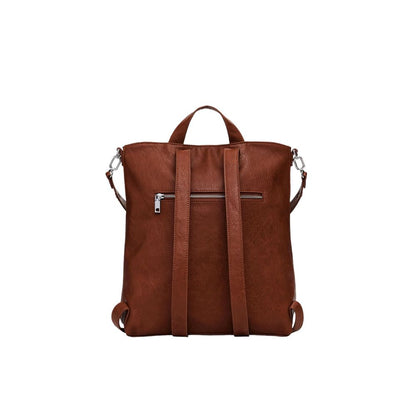 Brown Polyethylene Backpack