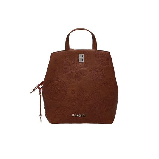 Brown Polyethylene Backpack