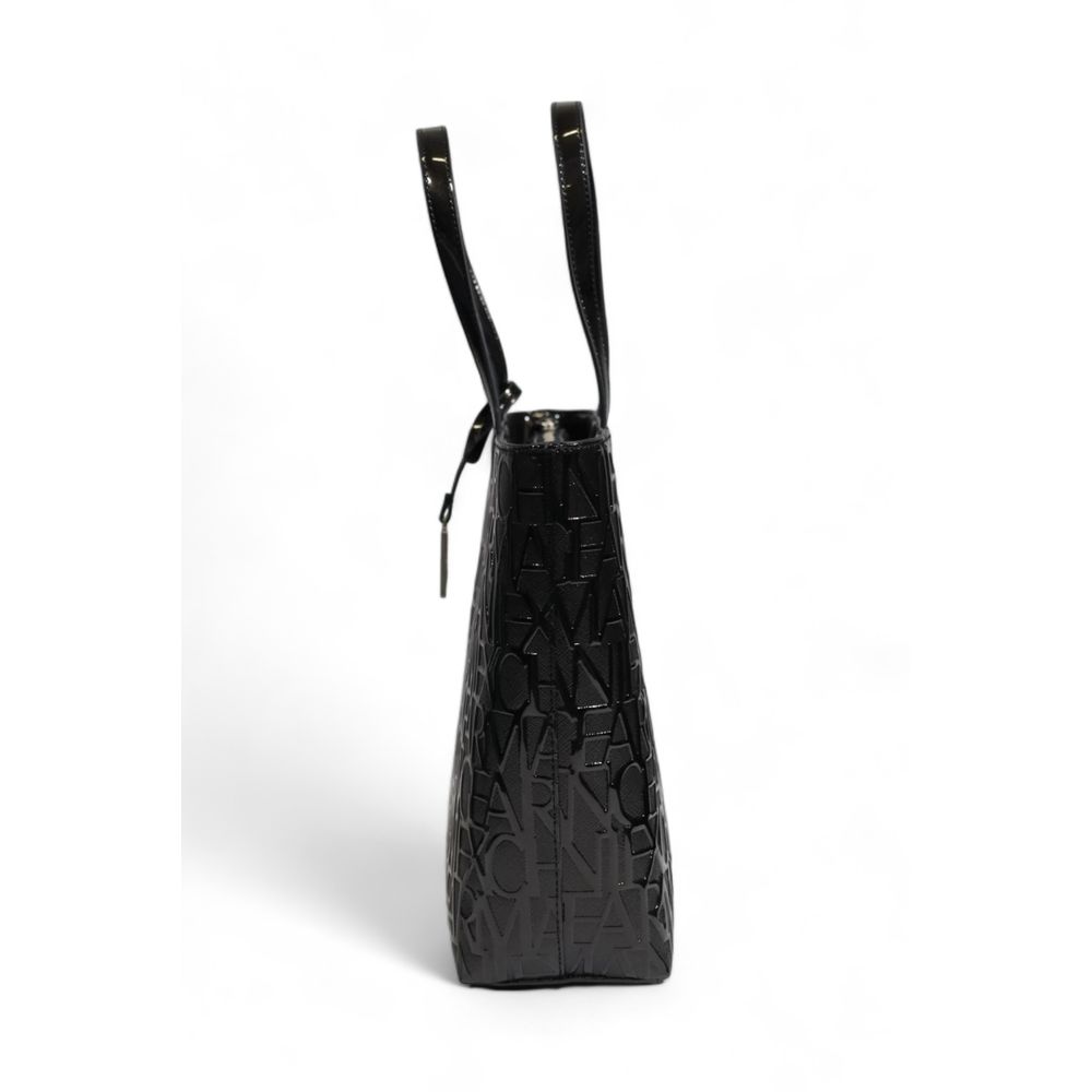 Black Polyester Handbag