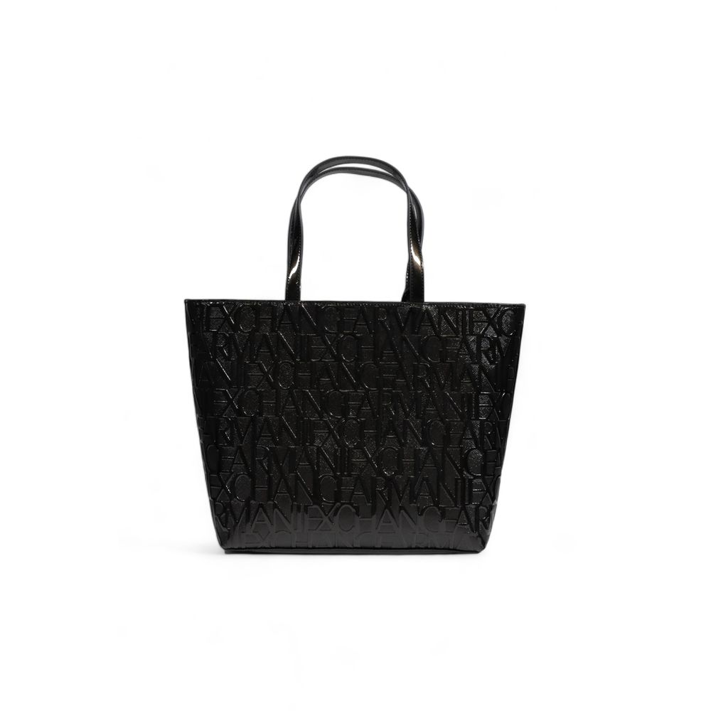 Black Polyester Handbag