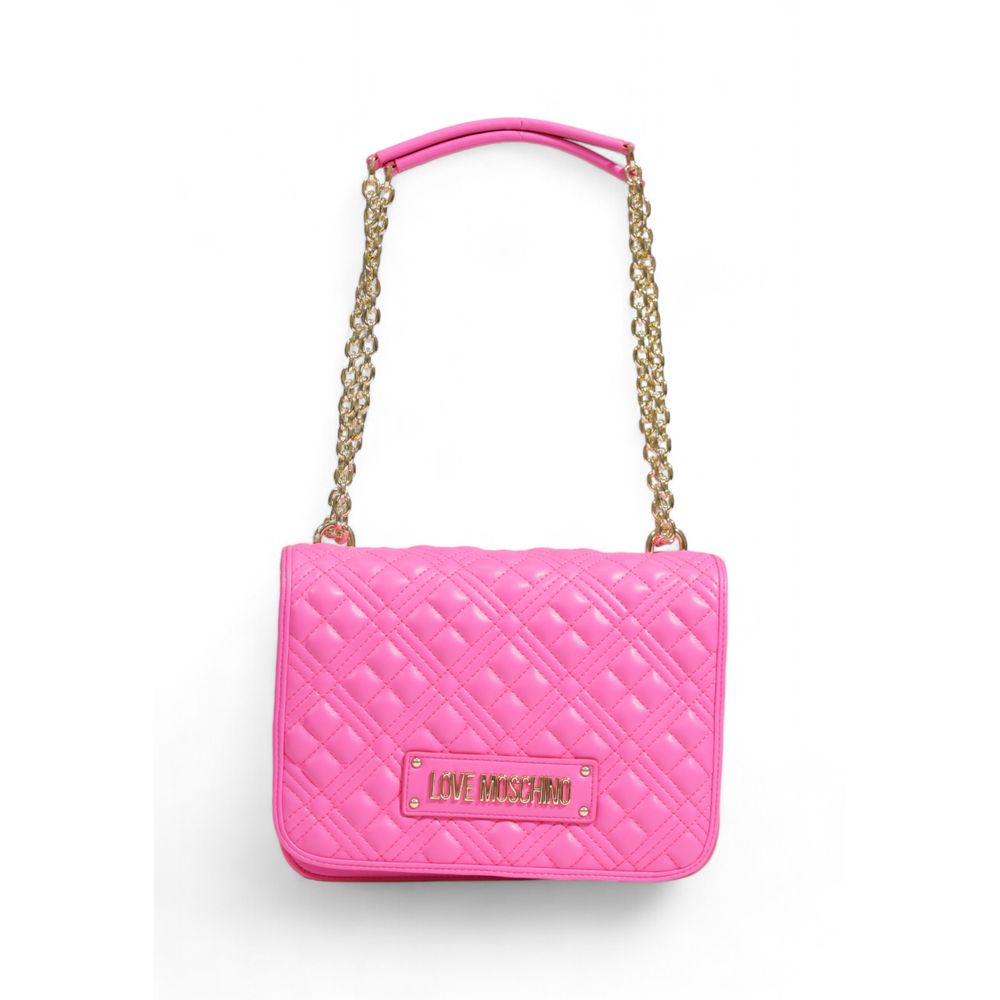 Pink Polyethylene Handbag