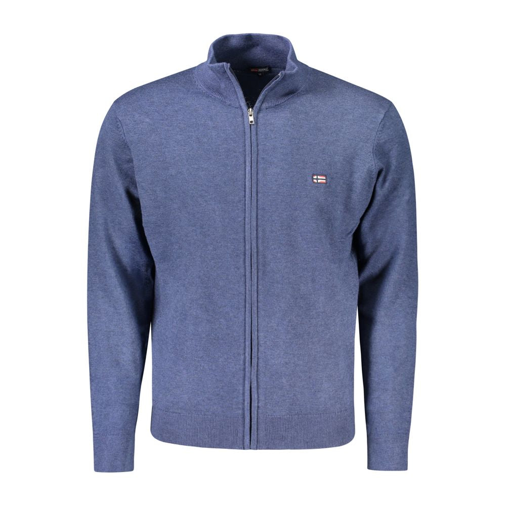 Blue Polyester Sweater