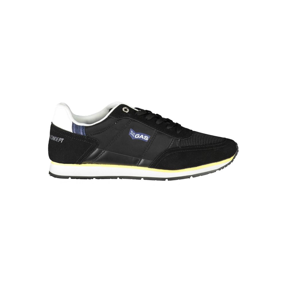 Black Polyester Sneaker