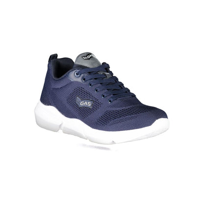 Blue Polyester Sneaker