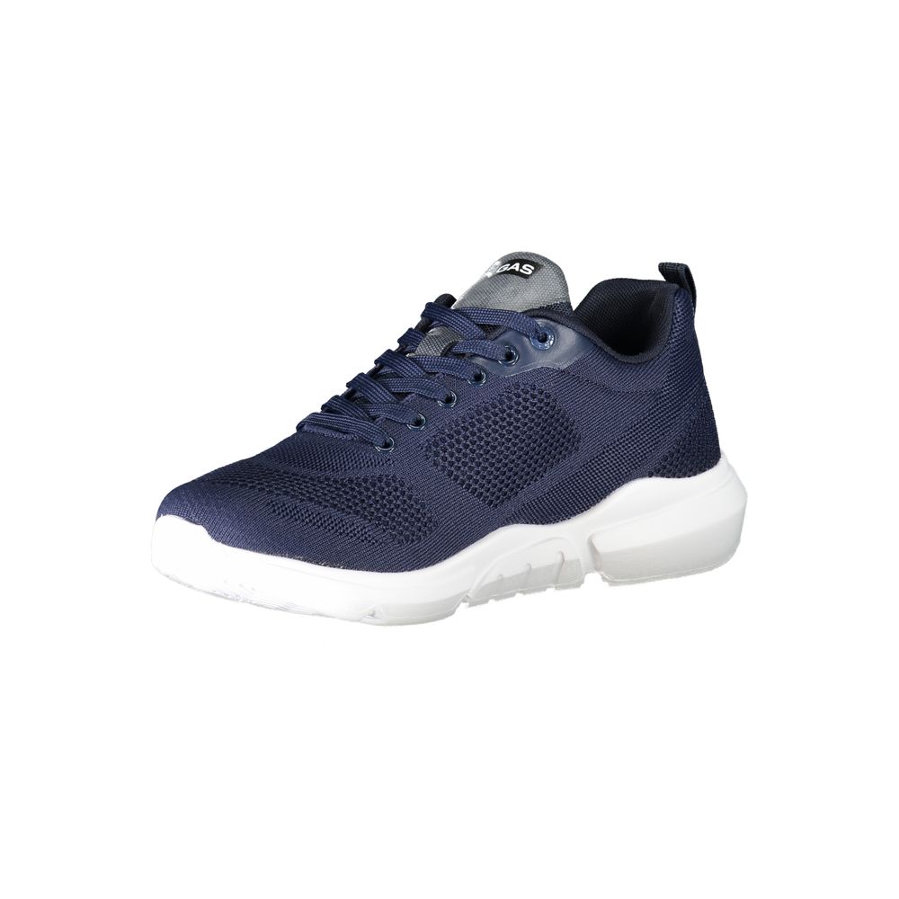 Blue Polyester Sneaker