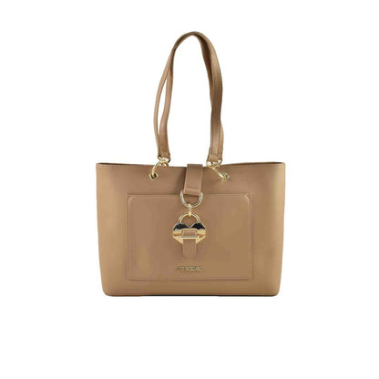 Beige Polyethylene Handbag