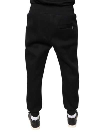 Black Modal DG Logo Jogger Men Sweatpants Pants