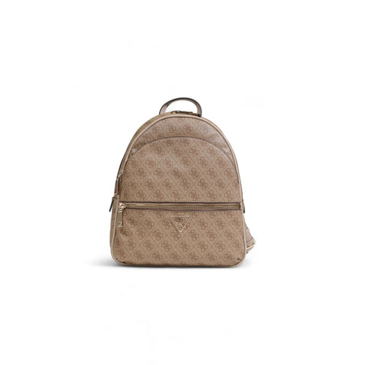 Beige Polyethylene Backpack