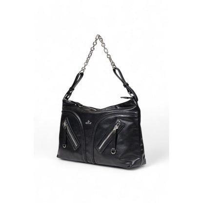 Black Polyester Handbag