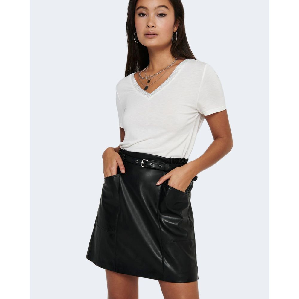 Black Polyester Skirt