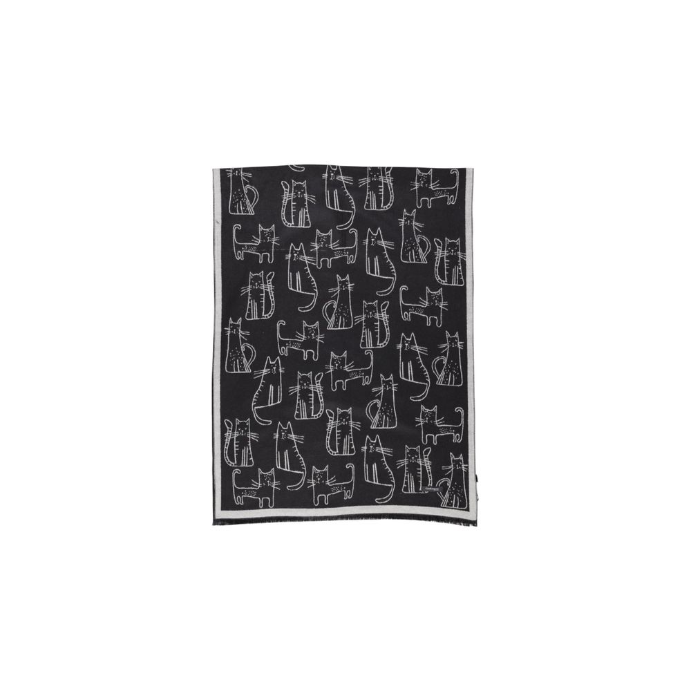 Black Viscose Scarf