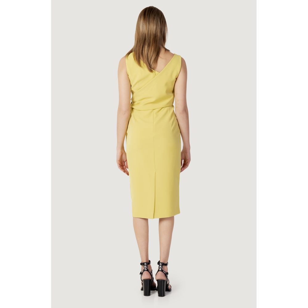 Yellow Polyester Dress