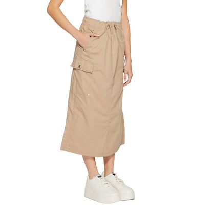 Beige Cotton Skirt