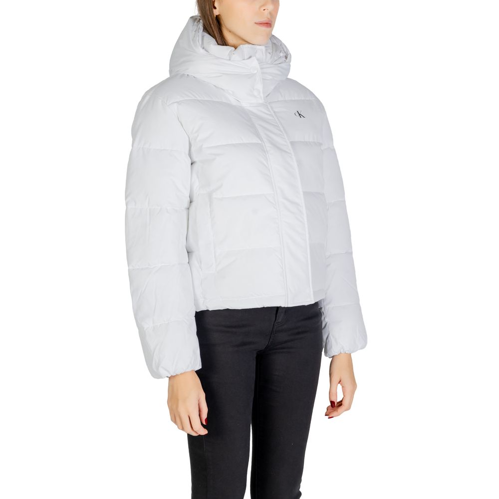 White Recycled Polyester Jackets & Coat