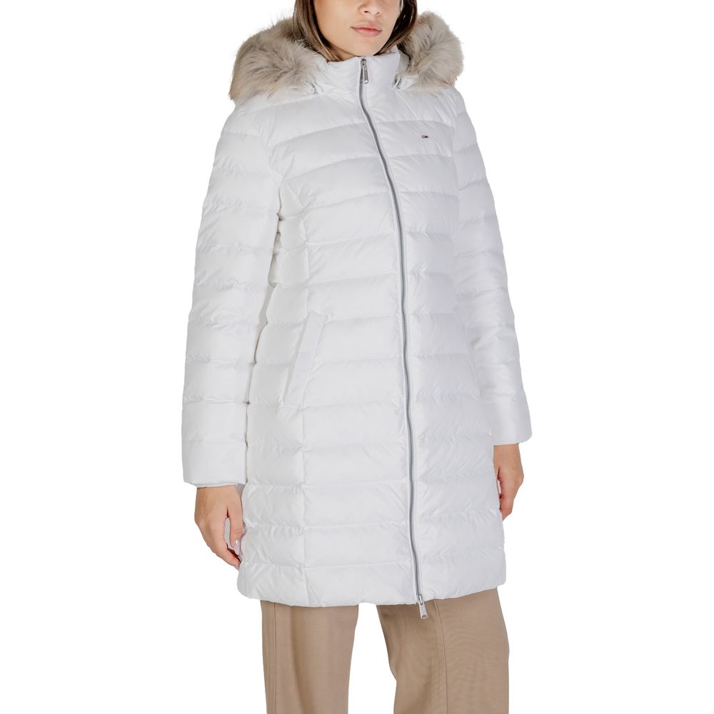 White Recycled Polyester Jackets & Coat