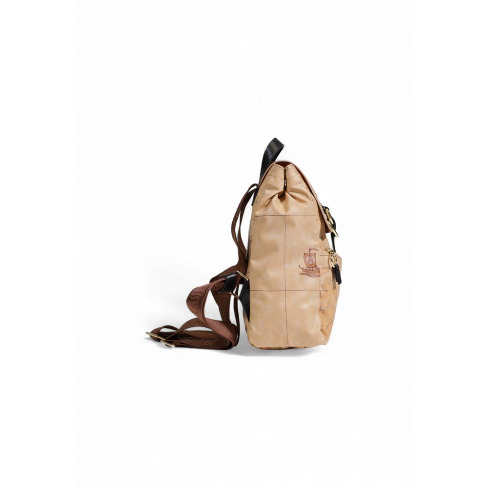 Beige Polyethylene Backpack