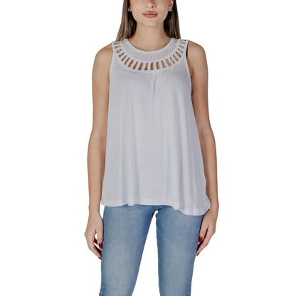 White Viscose Tops & T-Shirt