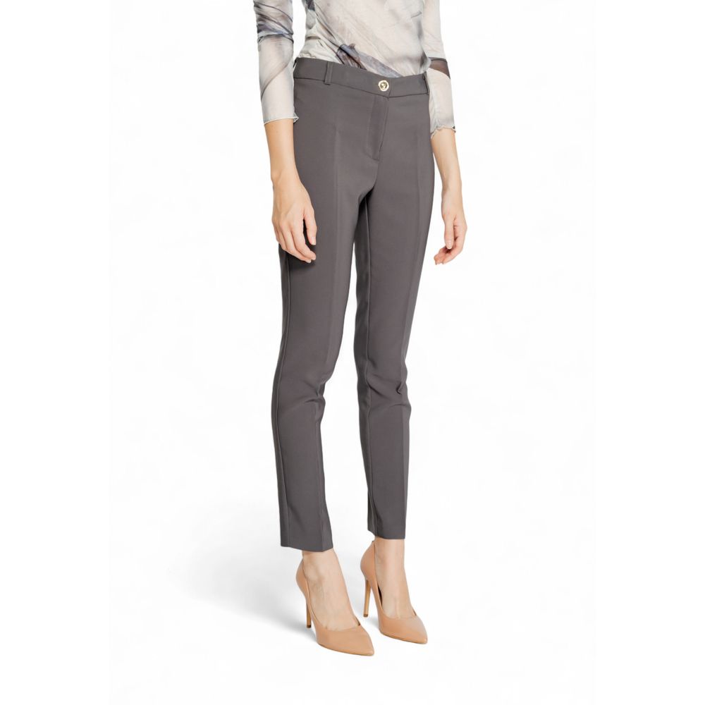 Gray Polyester Jeans & Pant