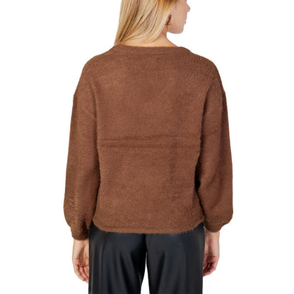 Brown Nylon Sweater