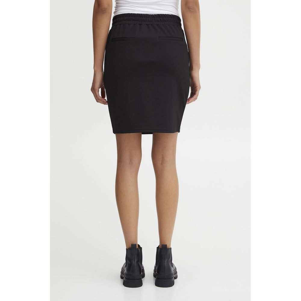 Black Polyester Skirt