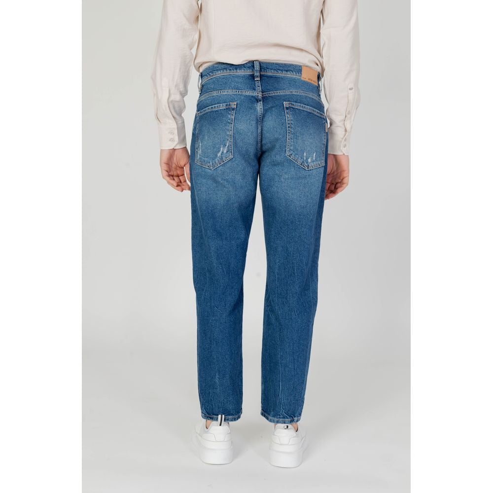 Blue Cotton Jeans & Pant