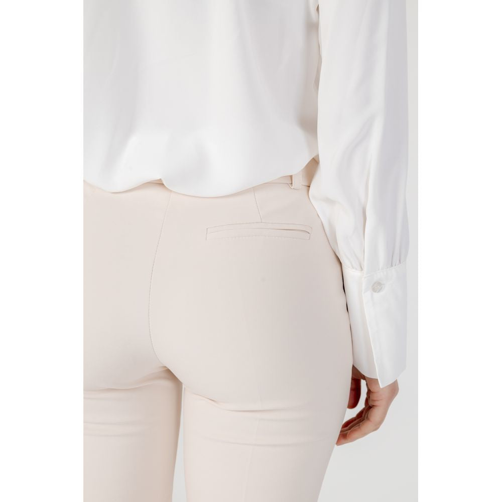 Beige Polyester Jeans & Pant