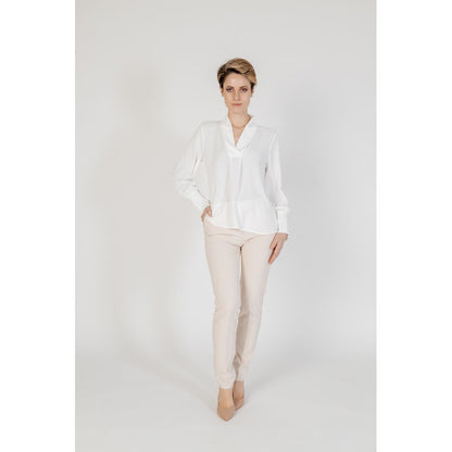 Beige Polyester Jeans & Pant