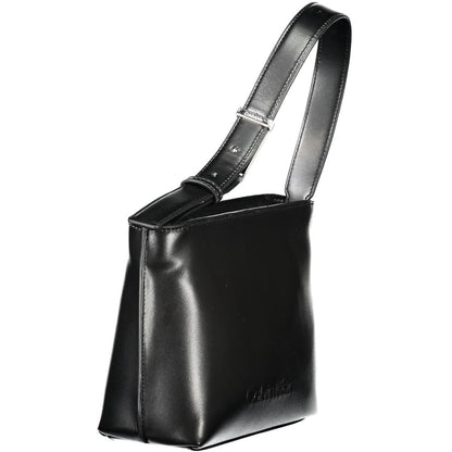 Black Polyester Handbag