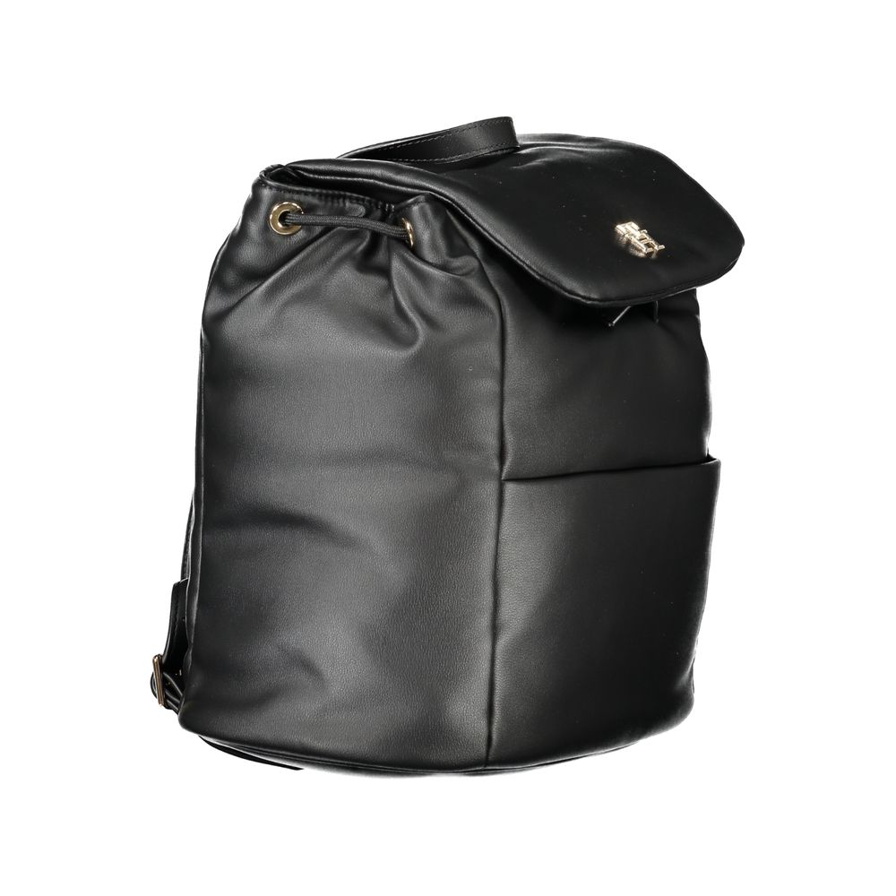 Black Polyester Backpack