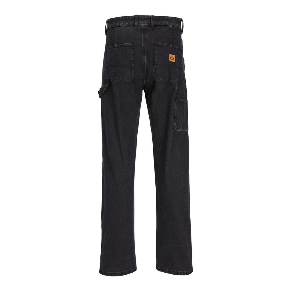 Black Cotton Jeans & Pant