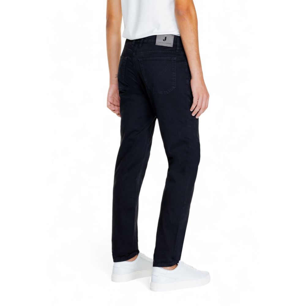 Black Cotton Jeans & Pant