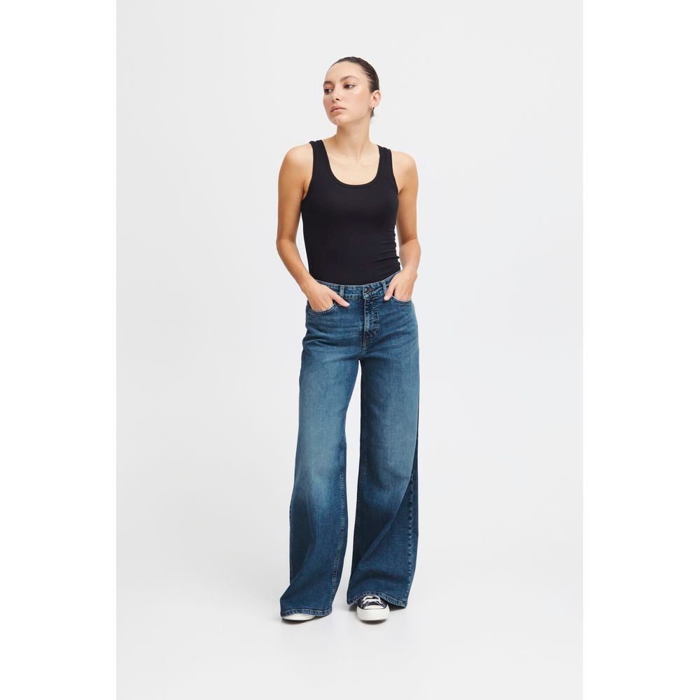 Blue Cotton Jeans & Pant